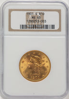 1901-S $10 Liberty Eagle NGC MS65
