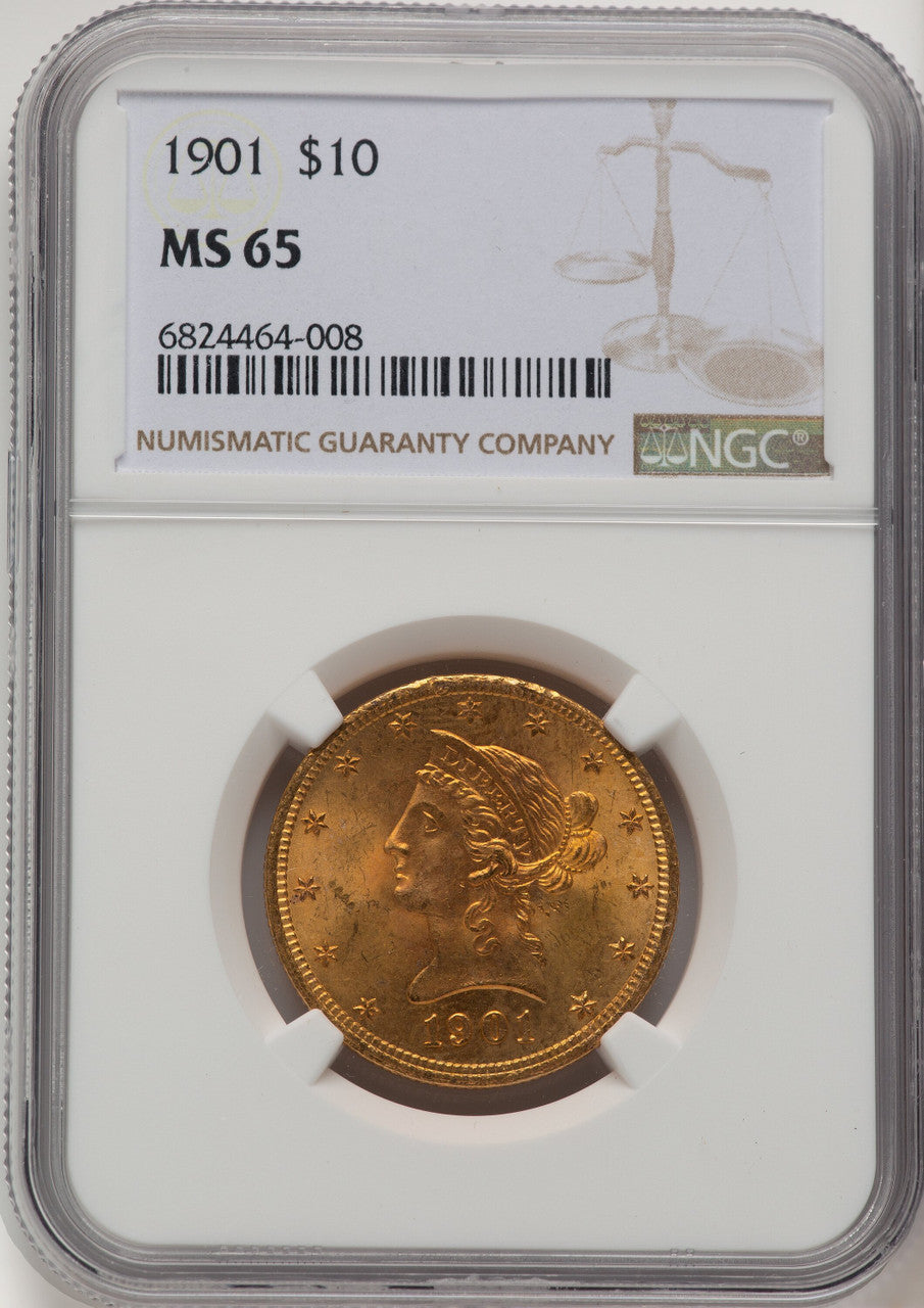 1901 $10 Liberty Eagle NGC MS65 (774667025)