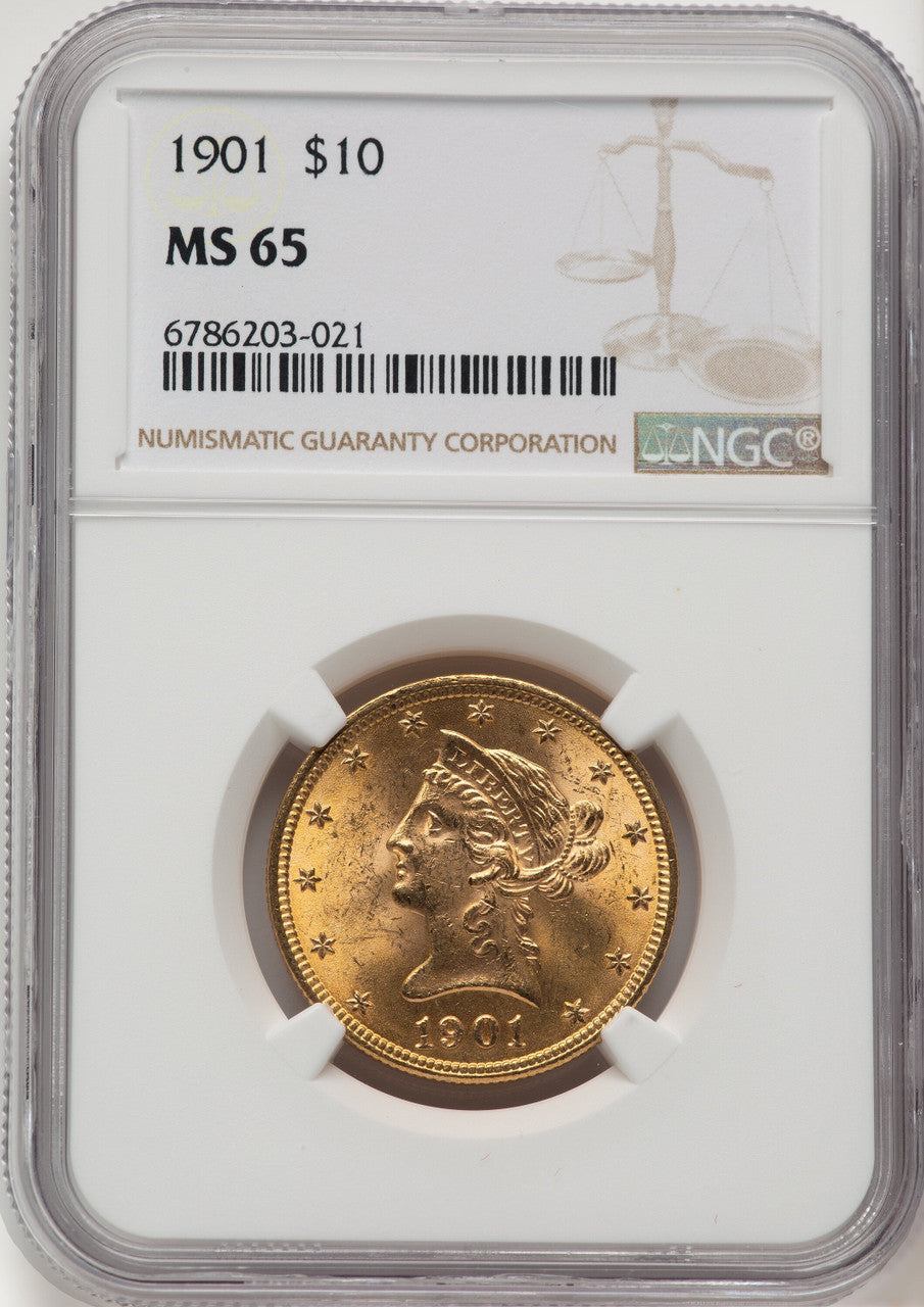 1901 $10 Liberty Eagle NGC MS65 (776139032)