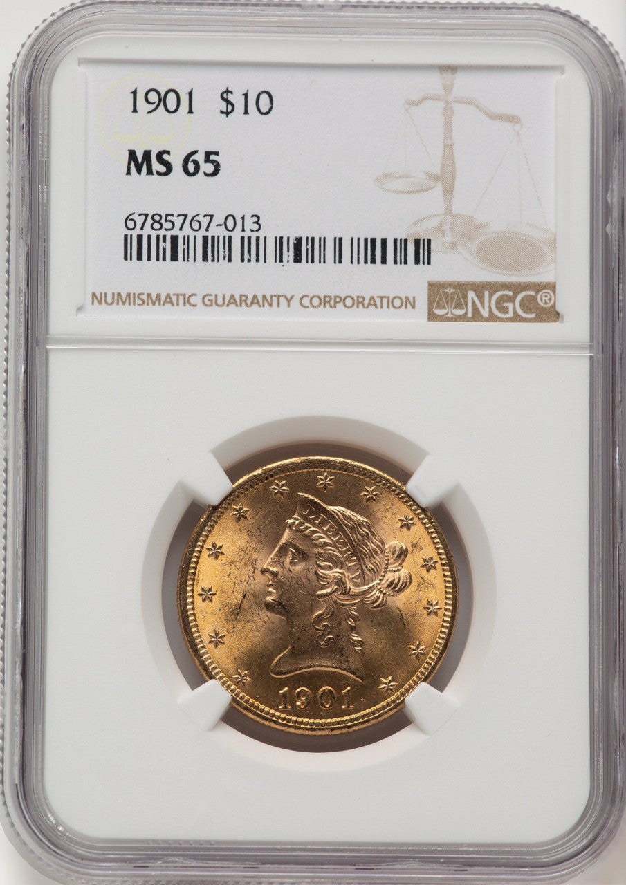 1901 $10 Liberty Eagle NGC MS65 (776139033)
