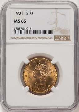 1901 $10 Liberty Eagle NGC MS65 (776139035)