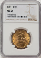 1901 $10 Liberty Eagle NGC MS65 (776139031)