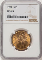 1901 $10 Liberty Eagle NGC MS65 (776139022)