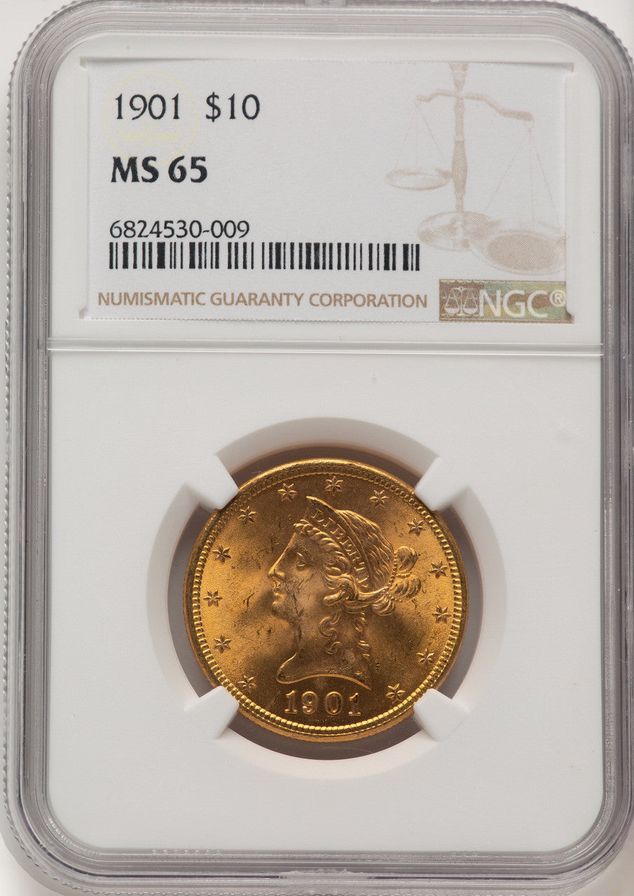1901 $10 Liberty Eagle NGC MS65 (776007015)