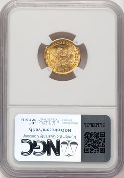 1903 $2.50 Liberty Quarter Eagle NGC MS65 (770302008)