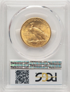 1932 $10 CAC Blue Gradient Indian Eagle PCGS MS64
