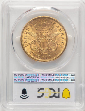 1876-S $20 CAC Liberty Double Eagle PCGS MS61 (775858068)