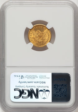 1906 $2.50 Liberty Quarter Eagle NGC MS65 (506636002)