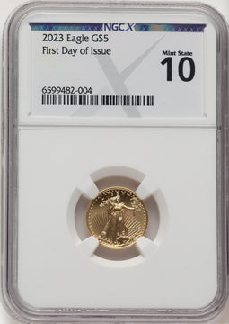 2023 Gold Eagle 1/10 oz FDI X-Label NGCX MS10