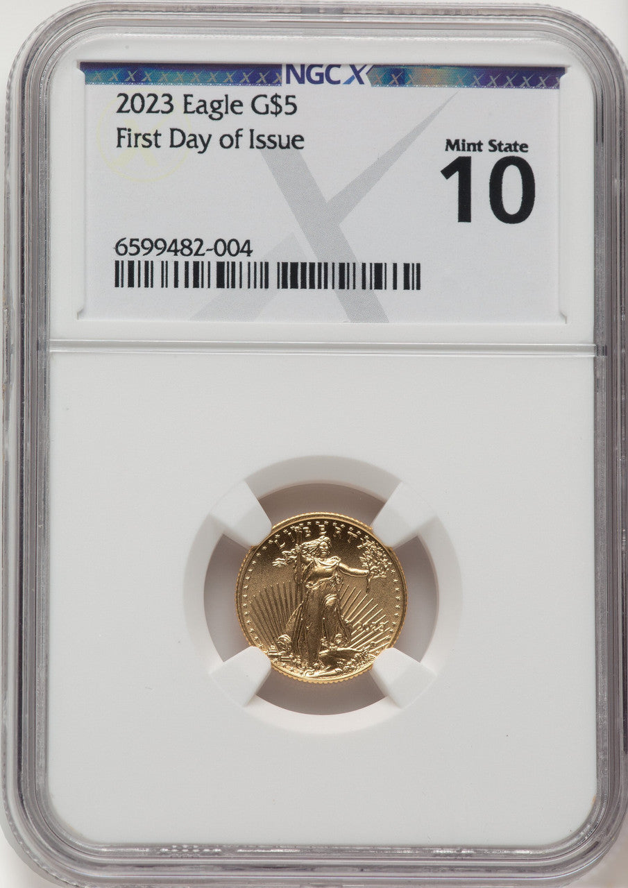 2023 Gold Eagle 1/10 oz FDI X-Label NGCX MS10