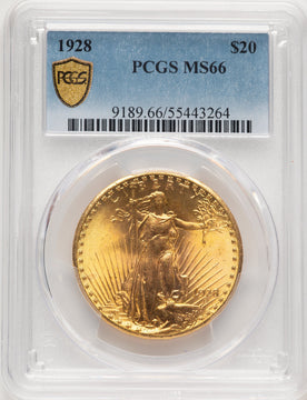 1928 $20 Saint-Gaudens Double Eagle PCGS MS66 (520369038)