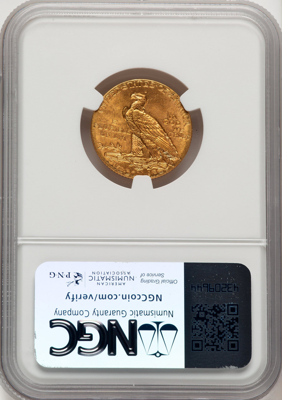 1913 $5 Indian Half Eagle NGC MS64 (771365021)