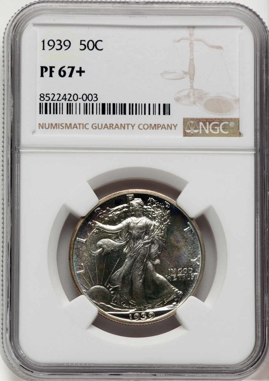 1939 50C Proof Walking Liberty Half Dollar NGC PR67+ (775175005)