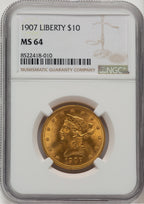 1907 $10 Liberty Liberty Eagle NGC MS64