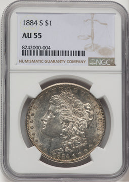 1884-S Morgan Dollar NGC AU55 (771290057)