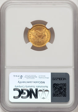 1893 $2.50 Liberty Quarter Eagle NGC MS66 (773698052)