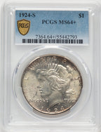 1924-S Peace Dollar PCGS MS64+