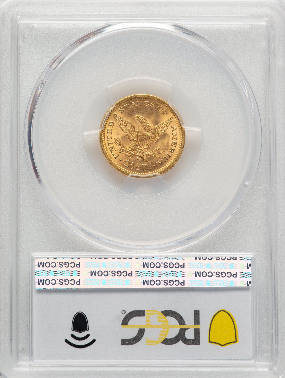 1873 $2.50 Open 3 Liberty Quarter Eagle PCGS MS65