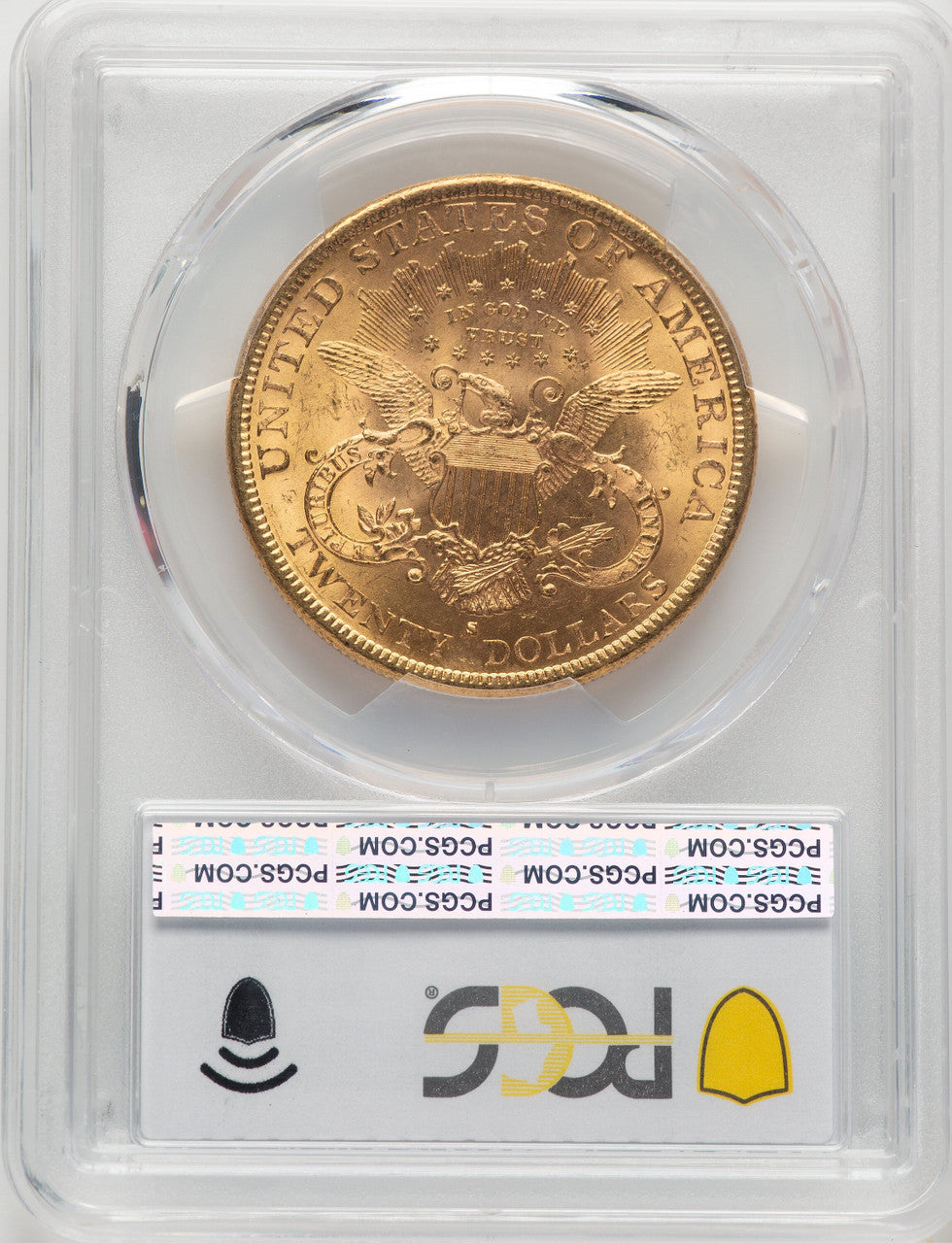 1884-S $20 CAC Liberty Double Eagle PCGS MS63