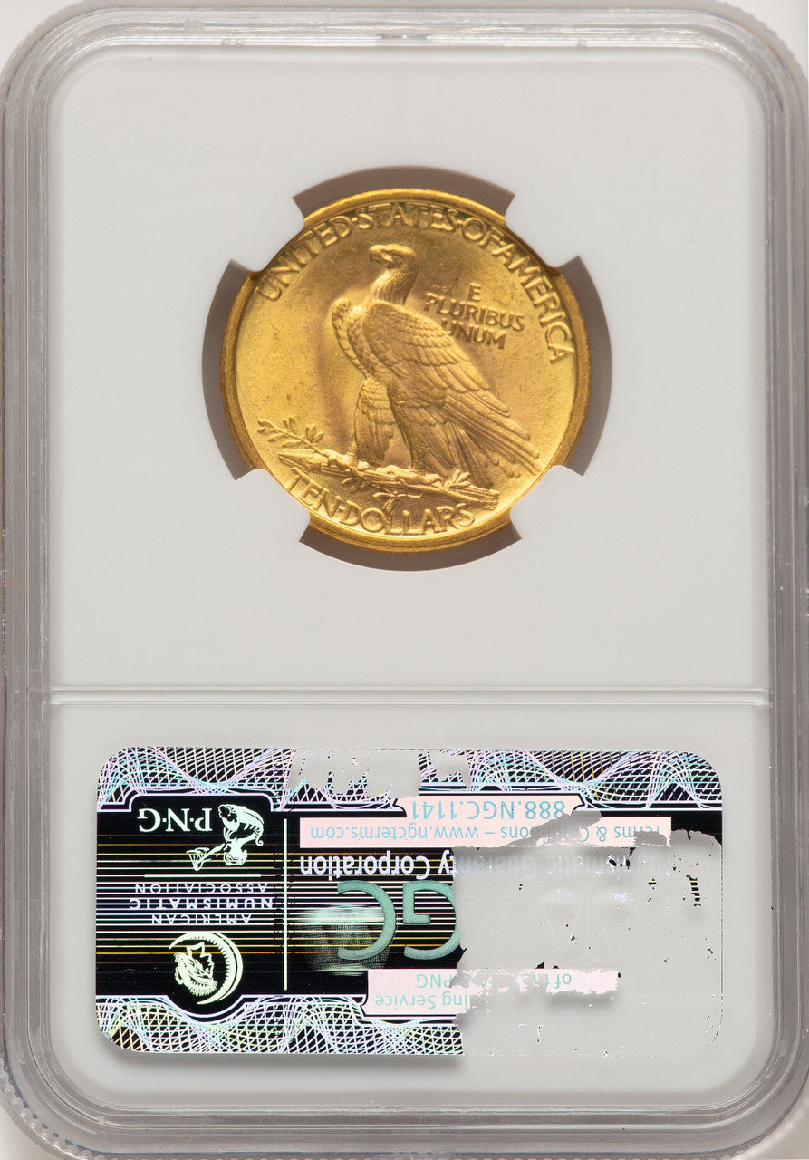 1907 $10 No Motto Indian Eagle NGC MS65 (776083021)