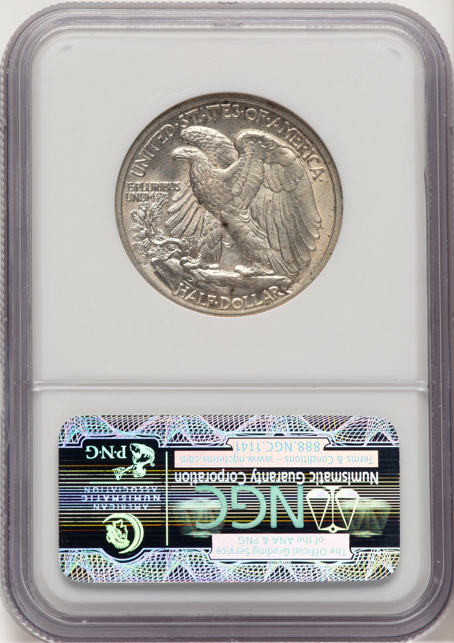 1929-D 50C Walking Liberty Half Dollar NGC MS62
