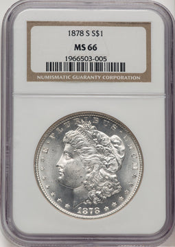 1878-S Morgan Dollar NGC MS66 (776660020)