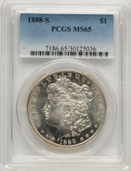 1888-S Morgan Dollar PCGS MS65