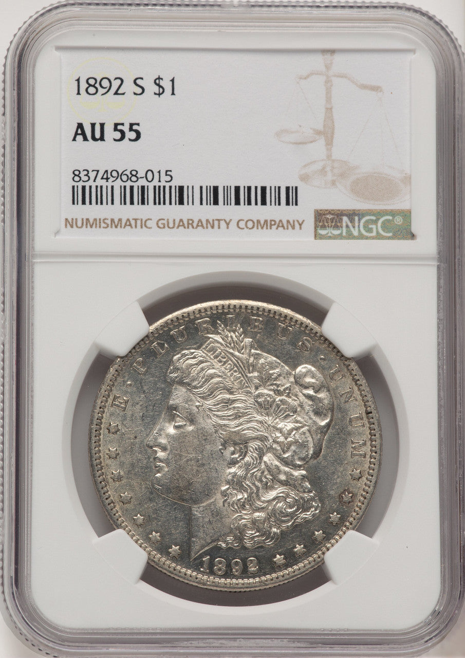 1892-S Morgan Dollar NGC AU55