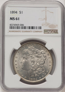 1894 Morgan Dollar NGC MS61