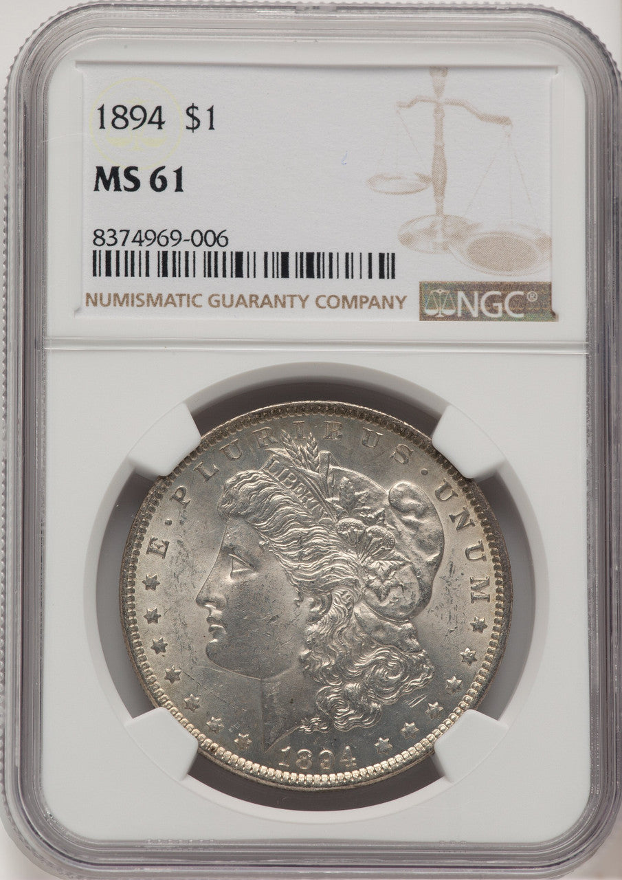 1894 Morgan Dollar NGC MS61