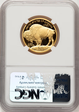 2008-W $25 Half-Ounce Gold Buffalo Brown Label NGC PF70