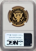 2014-W 50C Kennedy Gold 50th Anniversary Kenneth Bressett Red Book Proof Kennedy Half Dollar NGC PR70 (773826014)
