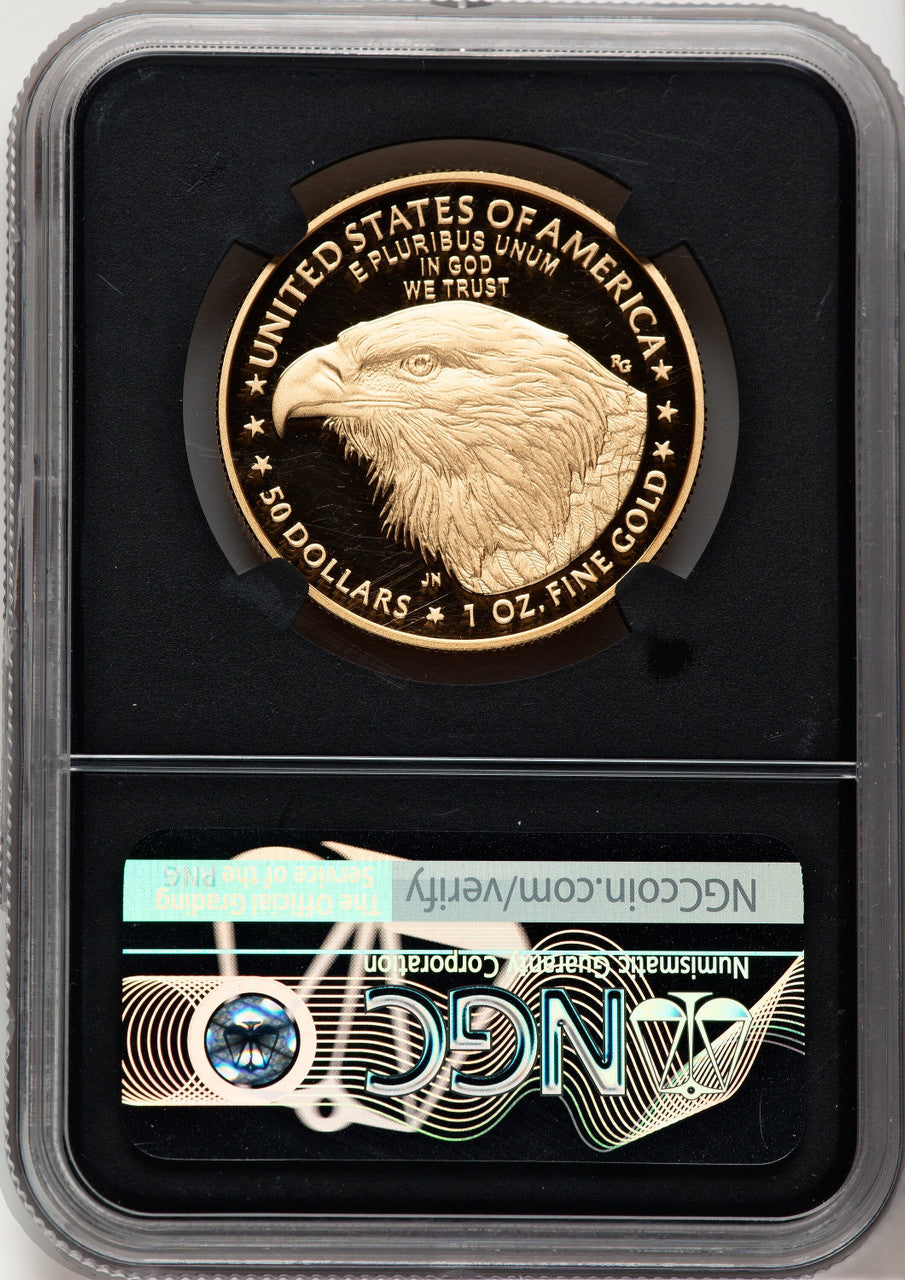 2023-W Proof Gold Eagle 1 oz FDI Anna Cabral NGC MS70