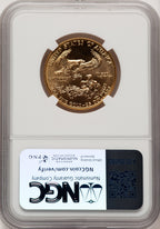 1986 $25 Half-Ounce Gold Eagle Brown Label NGC MS70 (776321032)