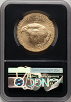 2023-W Burnished Gold Eagle 1 oz FDI Anna Cabral NGC MS70