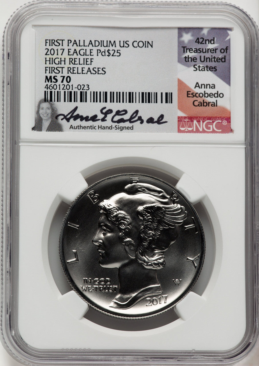 2017 Palladium Eagle 1 oz NGC MS70