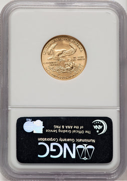 2006-W $10 Quarter-Ounce Gold Eagle First Strike ER Blue NGC MS70