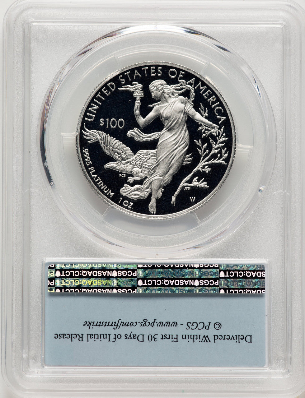 2016-W $100 One-Ounce Platinum Eagle First Strike FS Flag PCGS PR70 (776965002)