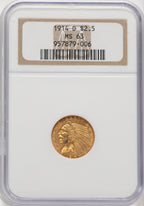 1914-D $2.50 Indian Quarter Eagle NGC MS63 (777122008)