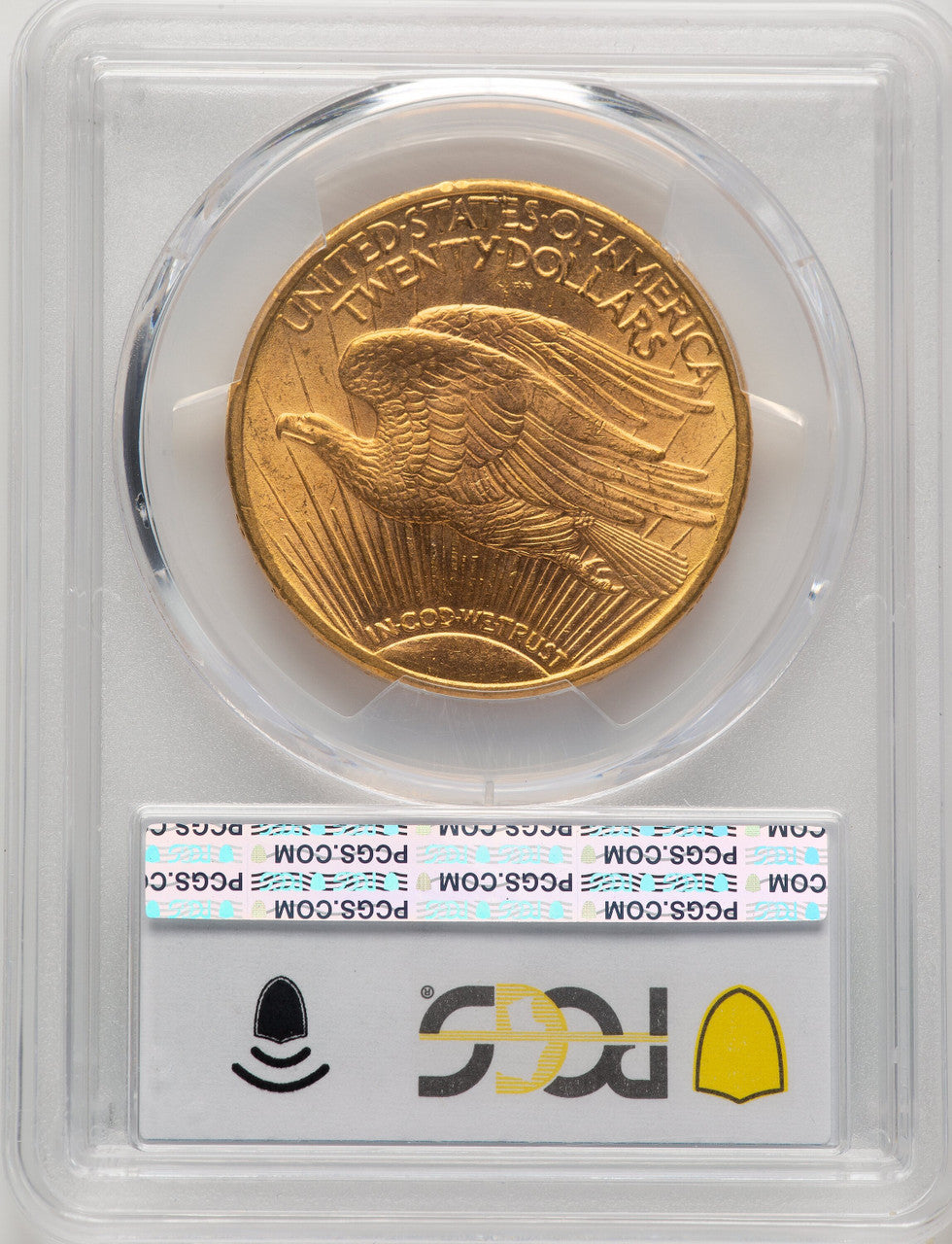 1908-D $20 MOTTO CAC Saint-Gaudens Double Eagle PCGS MS64+