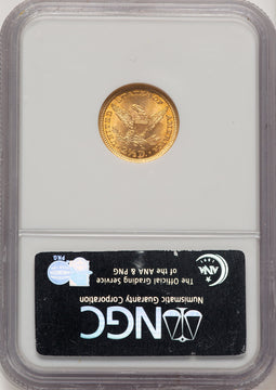 1898 $2.50 Liberty Quarter Eagle NGC MS66 (776703009)