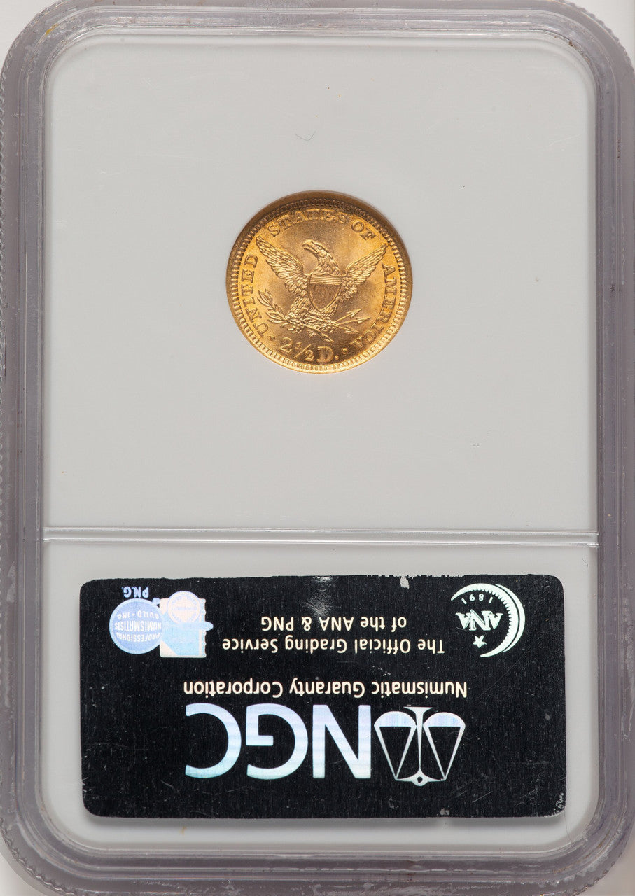1898 $2.50 Liberty Quarter Eagle NGC MS66 (776703009)