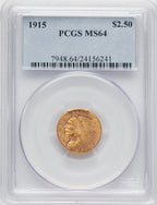 1915 $2.50 Indian Quarter Eagle PCGS MS64 (776680004)