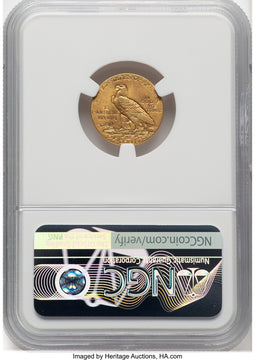 1909 $2.50 Indian Quarter Eagle NGC MS63 (777927010)