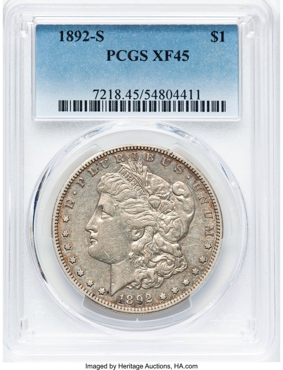 1892-S Morgan Dollar PCGS XF45 (778054001)