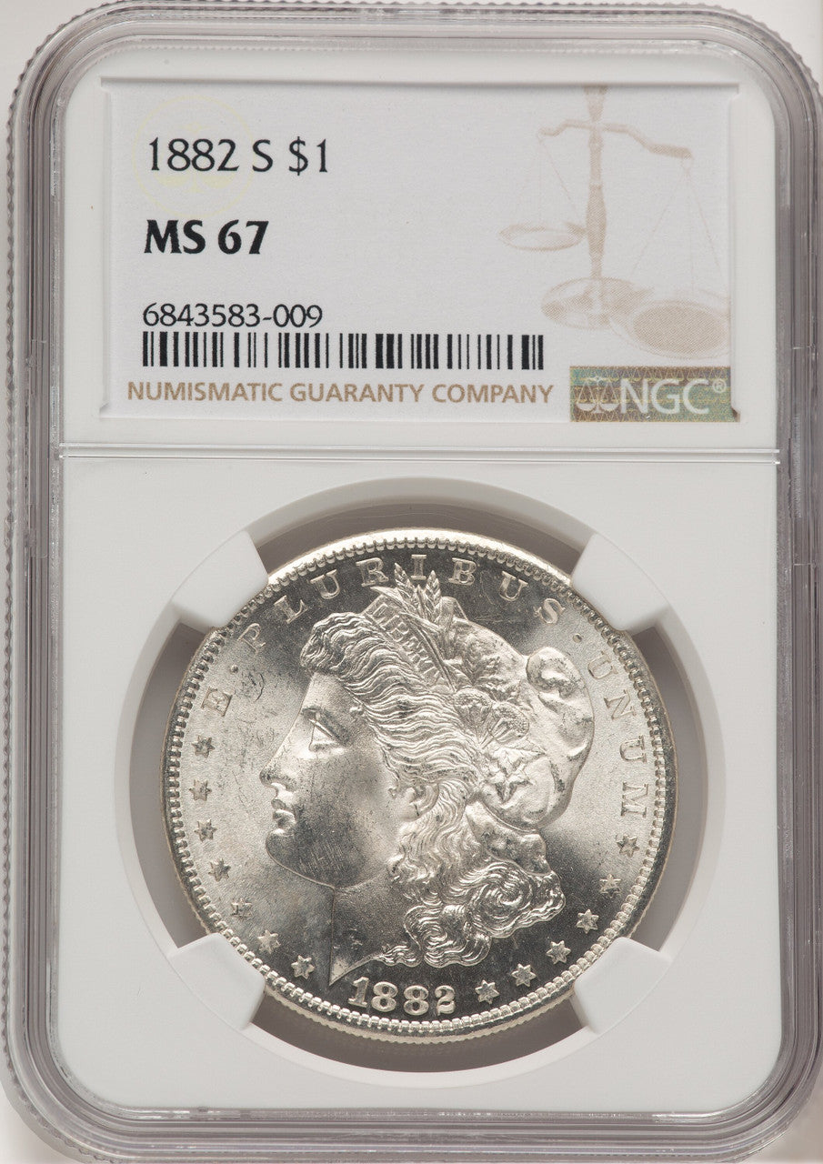 1882-S Morgan Dollar NGC MS67 (777065407)