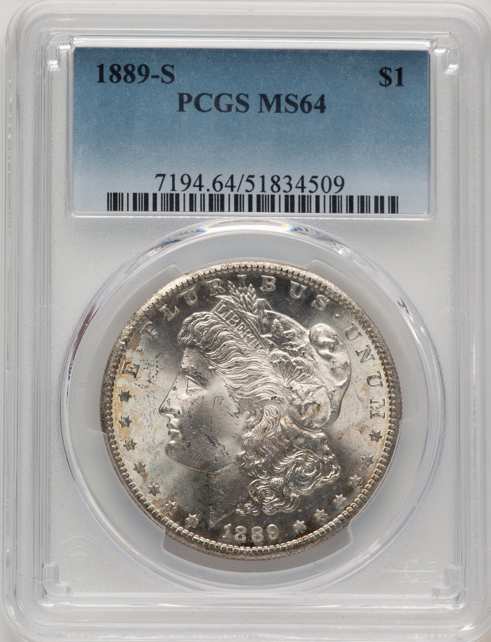 1889-S Morgan Dollar PCGS MS64 (520977013)