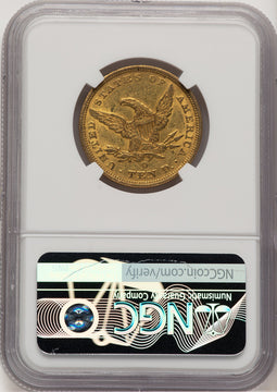 1847-O $10 Liberty Eagle NGC AU58