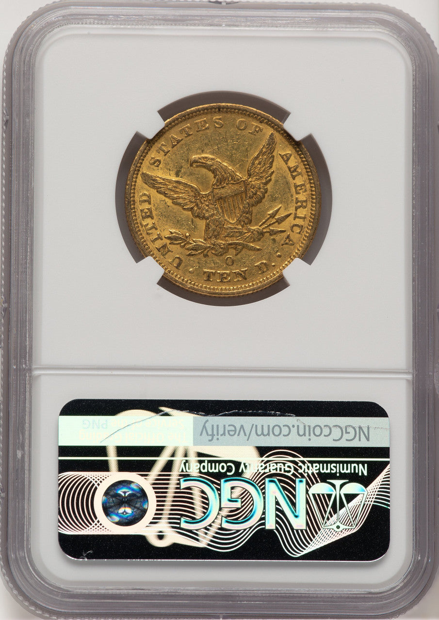 1847-O $10 Liberty Eagle NGC AU58