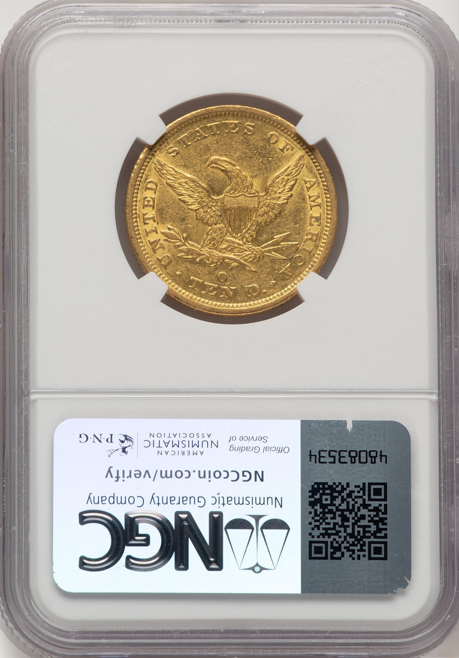 1843-O $10 Liberty Eagle NGC AU55 (777121010)